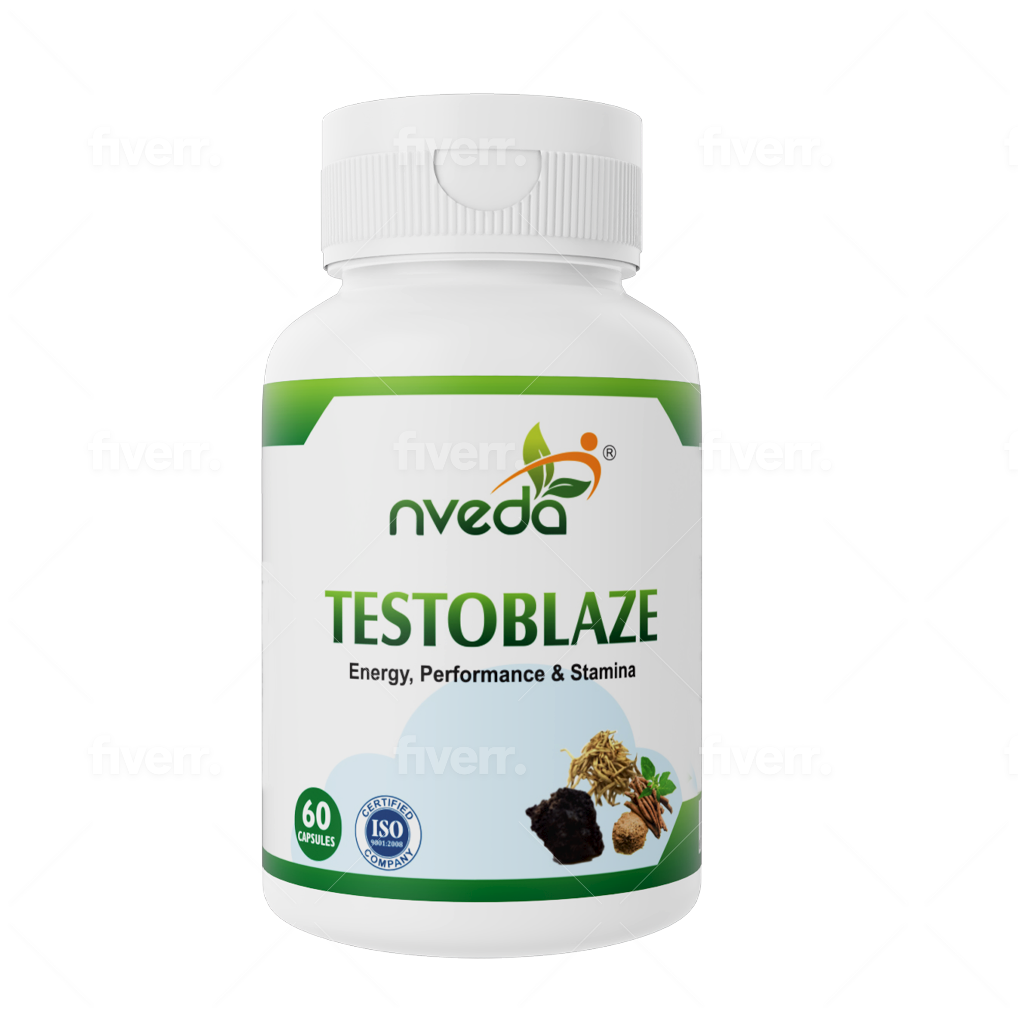 Nveda Testoblaze Supplement For Men - 60 Capsules