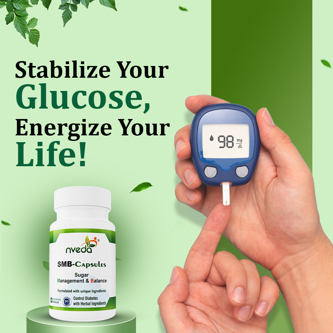 Nveda SMB Capsules for Sugar Management and Balance - 60 Capsules
