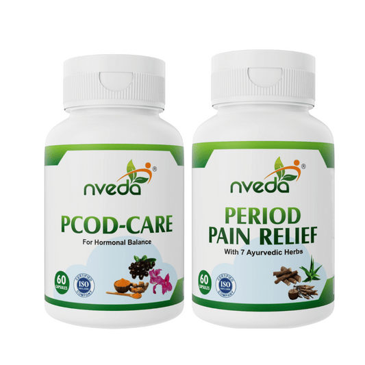 Nveda Combo Pack of PCOD care and Period Pain Relief