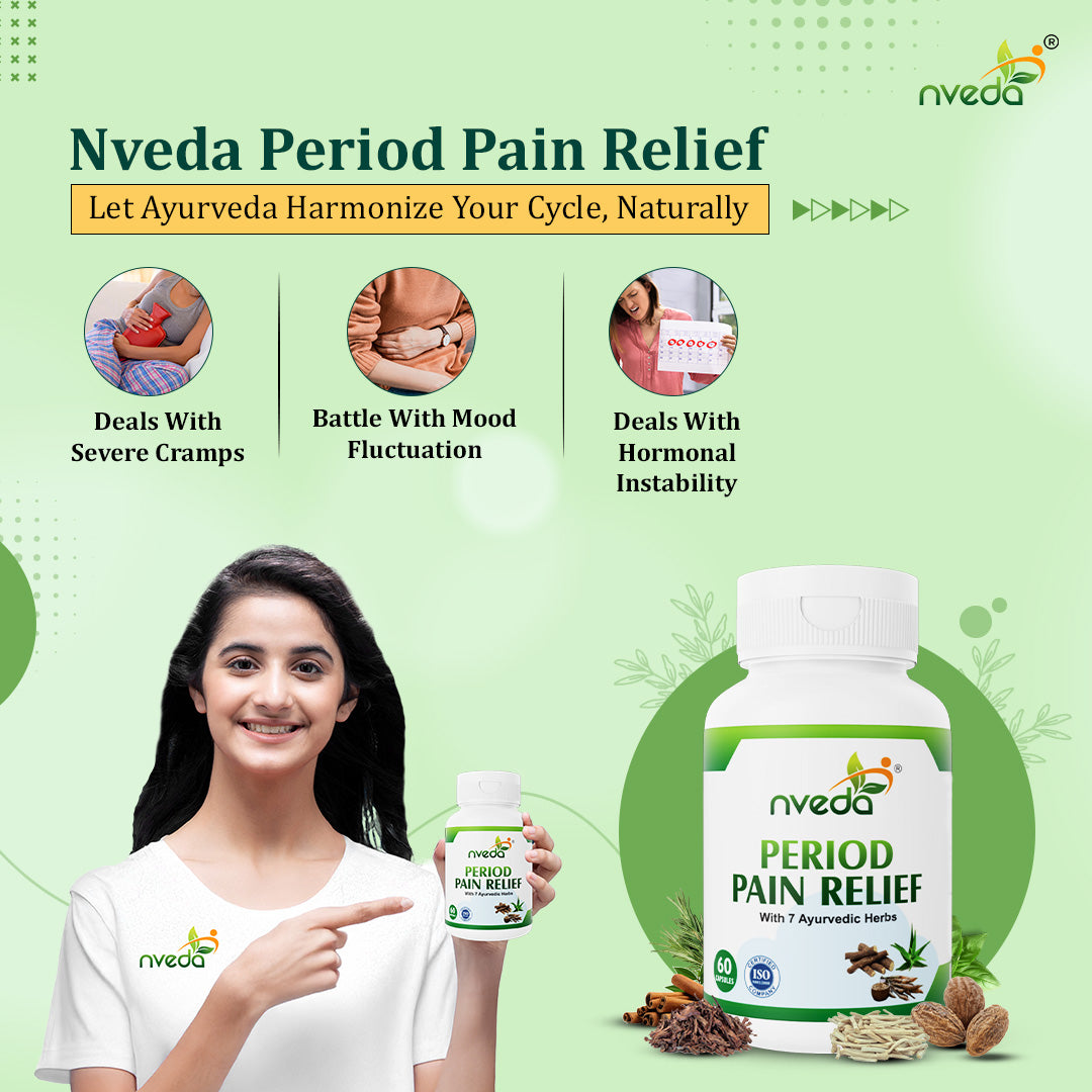 Nveda Period Pain Relief - 60 capsules