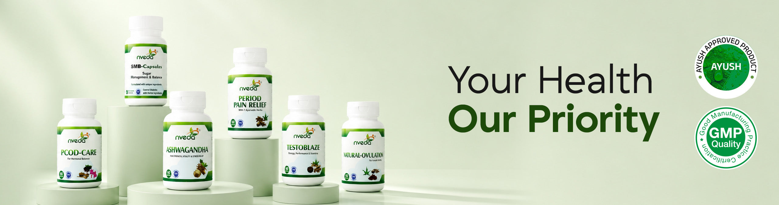 Nveda supplement bottles on a green background with promotional text.1621243260e1af0c20-2
