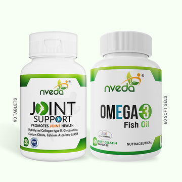 Nveda Joint Support 90 & Omega 3 Fish Oil - Combo Pack