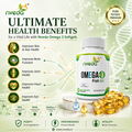 Nveda Omega-3 Fish Oil softgels with EPA and DHA for heart brain and joint health support