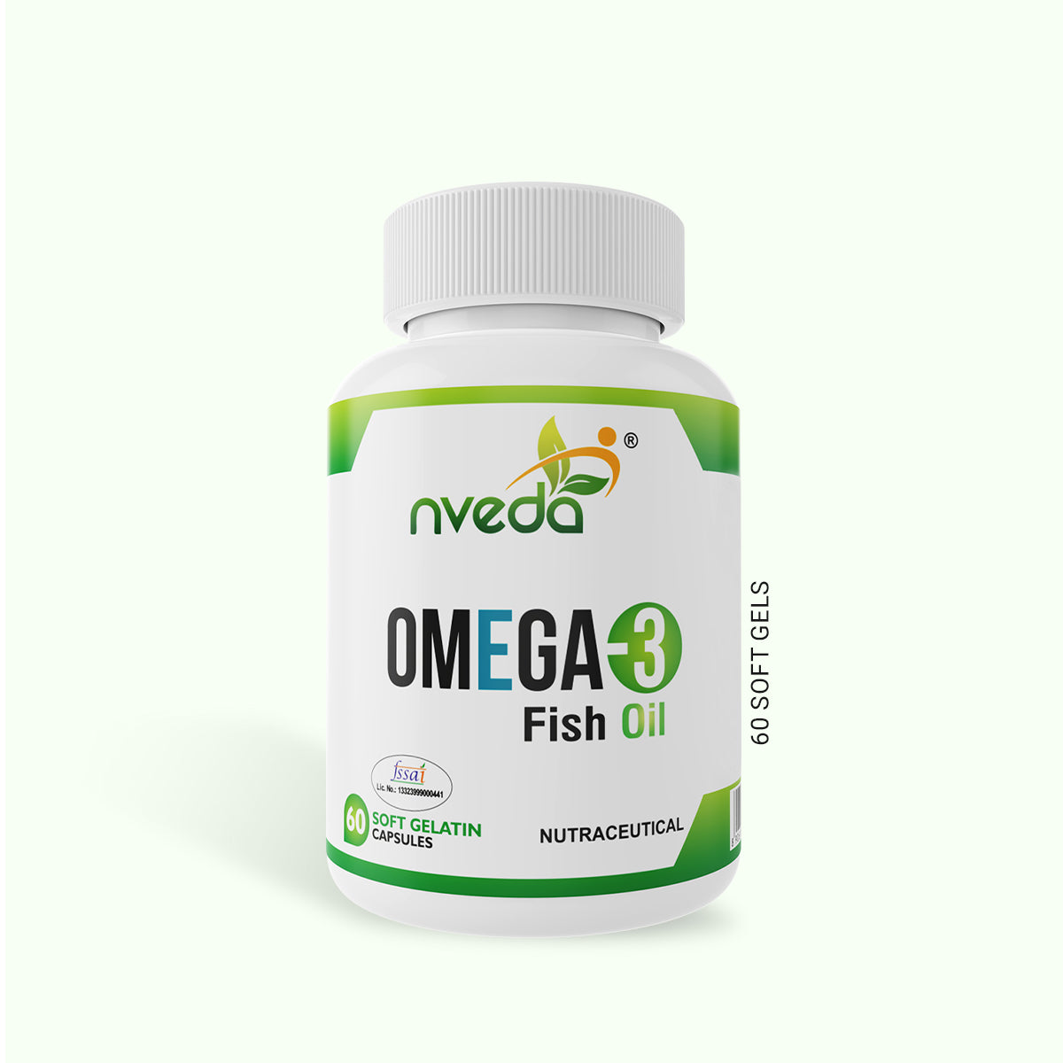 Nveda Omega-3 Fish Oil - 60 Soft Gels