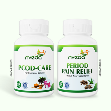 Nveda Combo Pack of PCOD care and Period Pain Relief