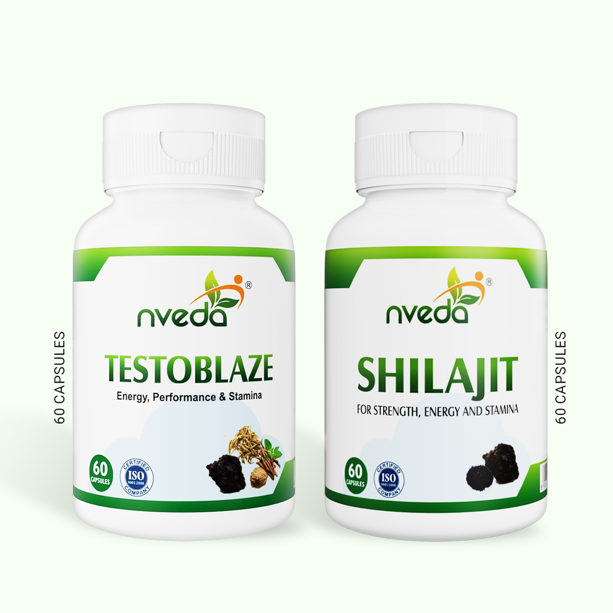 Nveda Testoblaze and Shilajit - Combo Pack